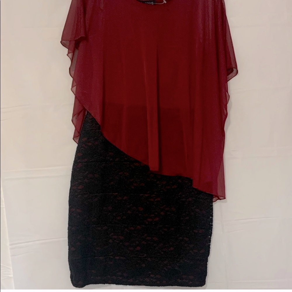New! Wine And Lace Dress